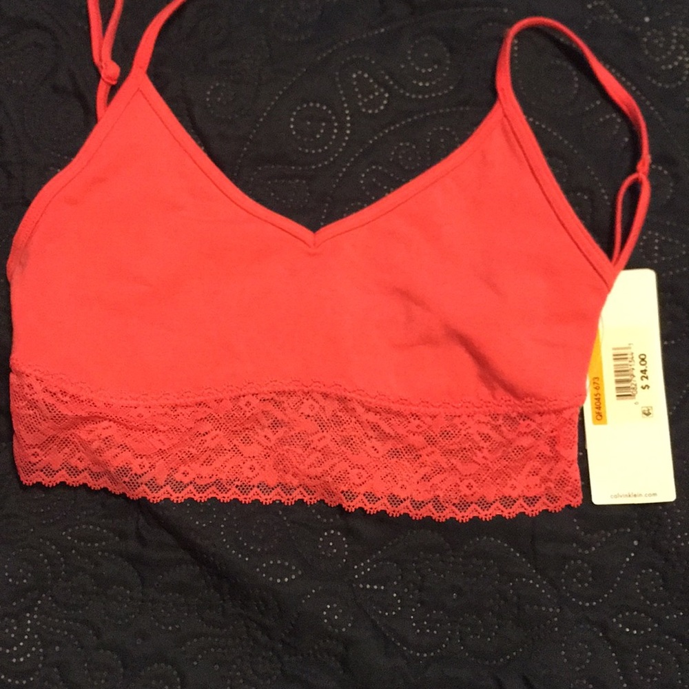 Calvin Klein bralette xs pink